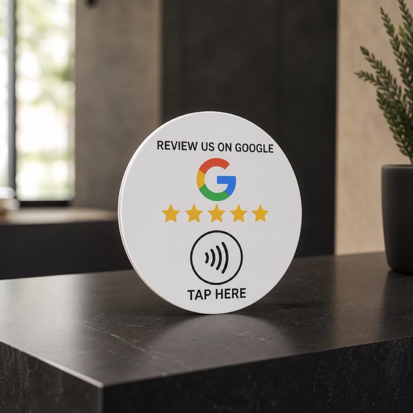 Google Review NFC counter display